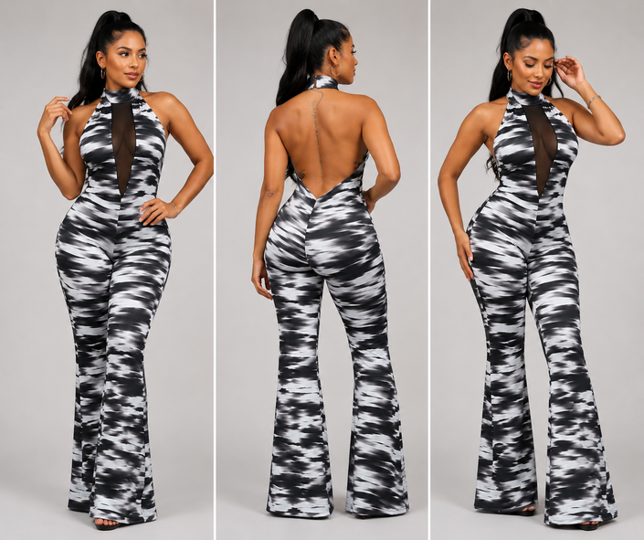 FA Midnight Muse Flare Jumpsuit
